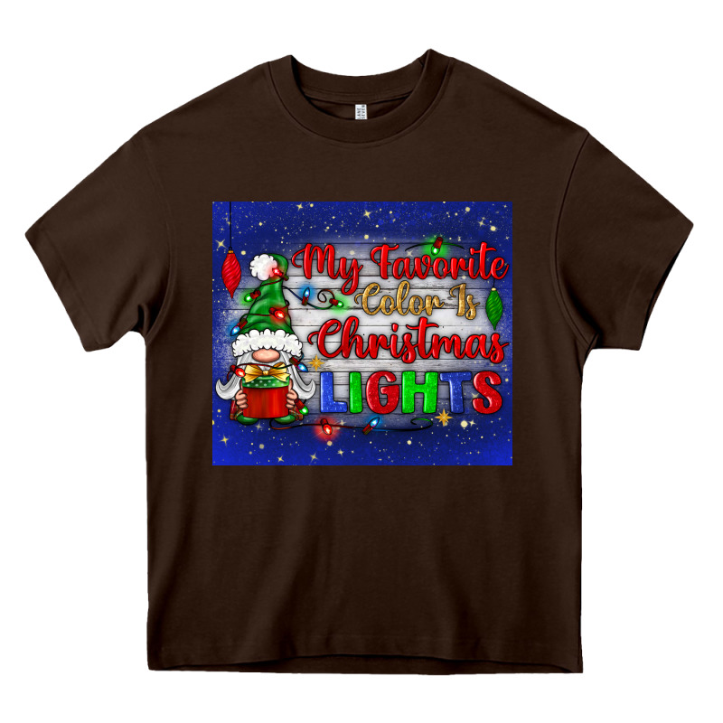 My Favorite Color Is Christmas Lights Heavy Core Tee by BundleAndBundleShop | Teevron