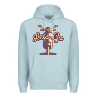 Blue Mist vespa Premium Hoodie - artisFamous