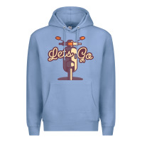 Colony Blue vespa Premium Hoodie - artisFamous