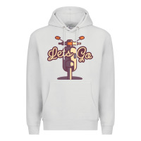 Dove Grey vespa Premium Hoodie - artisFamous