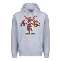 Heather Grey vespa Premium Hoodie - artisFamous