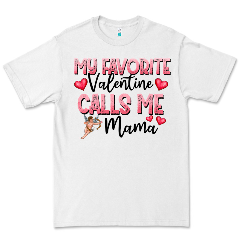 Love Message With Cupid And Hearts Premium Tee by CowhideDigitalArt | Teevron