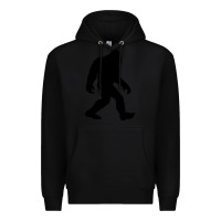 Black bigfoot in black design Premium Hoodie - artisFamous