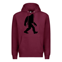 Burgundy bigfoot in black design Premium Hoodie - artisFamous