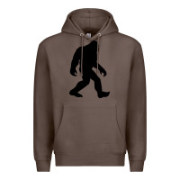Coffee bigfoot in black design Premium Hoodie - artisFamous