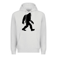 Dove Grey bigfoot in black design Premium Hoodie - artisFamous