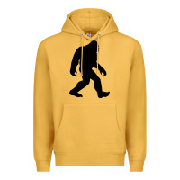 Mustard bigfoot in black design Premium Hoodie - artisFamous