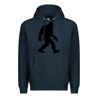 Navy bigfoot in black design Premium Hoodie - artisFamous