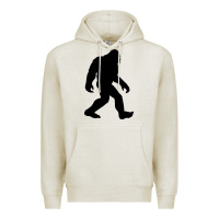 Oatmeal Heather bigfoot in black design Premium Hoodie - artisFamous