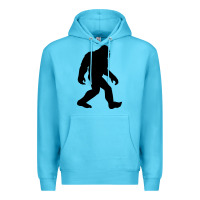 Ocean Blue bigfoot in black design Premium Hoodie - artisFamous