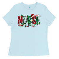 Baby Blue nurse christmas Ladies Tee - RacoonDesign