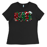 Black nurse christmas Ladies Tee - RacoonDesign