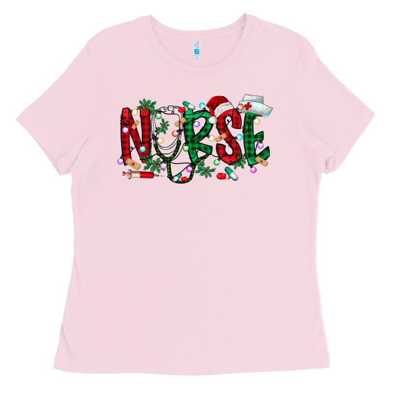 Nurse Christmas Ladies Tee by RacoonDesign | Teevron