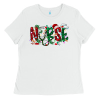 White nurse christmas Ladies Tee - RacoonDesign