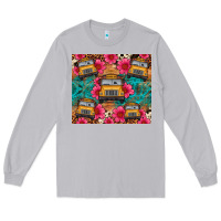 Moon Dust school bus leopard cowhide Long Sleeve Tee - Artiststas