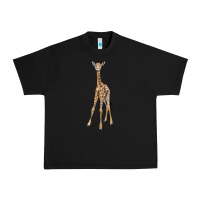 Black baby giraffe Urban Heavy Tee - LillyAllenDesigns