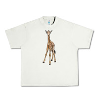 Pistachio baby giraffe Urban Heavy Tee - LillyAllenDesigns