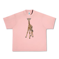 Salmon baby giraffe Urban Heavy Tee - LillyAllenDesigns