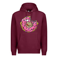 Burgundy DONUT Premium Hoodie - artisFamous
