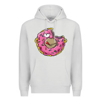 Dove Grey DONUT Premium Hoodie - artisFamous