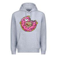 Heather Grey DONUT Premium Hoodie - artisFamous