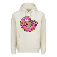 Oatmeal Heather DONUT Premium Hoodie - artisFamous