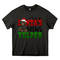 Asphalt Santa's Little Yelper Heavy Core Tee - FaDigitalArtStudio