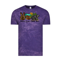 Cloud Purple peace love sloth bear Vintage Tee - LillyAllenDesigns