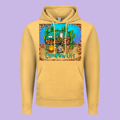 Camping Life Tumbler Vintage Hoodie Designed By Barkaloodesign