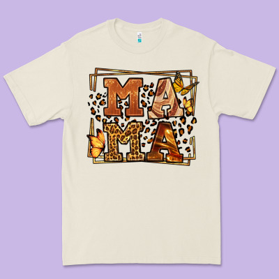 Melanin Leopard Frame Mama Mother's Day Premium Tee Designed By Lillyallendesigns