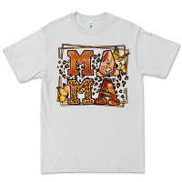 Dove Grey Melanin leopard frame mama Mother's Day Premium Tee - LillyAllenDesigns