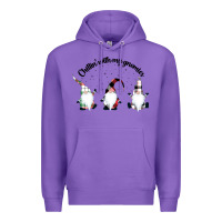 Purple chillin' with my gnomies for light Premium Hoodie - artisFamous