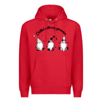 Red chillin' with my gnomies for light Premium Hoodie - artisFamous