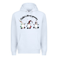 White chillin' with my gnomies for light Premium Hoodie - artisFamous