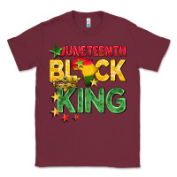 Burgundy juneteenth black king Classic Tee - BarkalooDesign