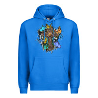True Royal cross with butterflies cowhide background Premium Hoodie - BarkalooDesign