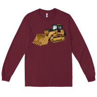 Burgundy bulldozer Long Sleeve Tee - Artiststas