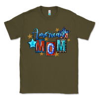 Army Green American mom Mother's Day Classic Tee - FaDigitalArtStudio