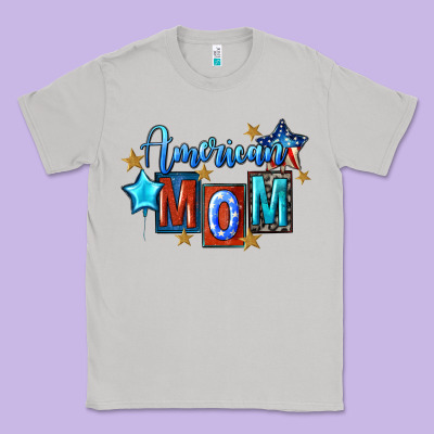 American Mom Mother's Day Classic Tee Designed By Fadigitalartstudio
