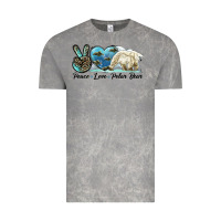 Cloud Rock peace love polar bear Vintage Tee - LillyAllenDesigns