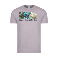 Vintage Zinc peace love polar bear Vintage Tee - LillyAllenDesigns