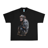 Black Chimpanzee Illustrations Urban Heavy Tee - LillyAllenDesigns