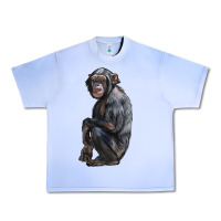 Grape Ice Chimpanzee Illustrations Urban Heavy Tee - LillyAllenDesigns