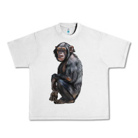 Lunar Rock Chimpanzee Illustrations Urban Heavy Tee - LillyAllenDesigns