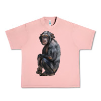 Salmon Chimpanzee Illustrations Urban Heavy Tee - LillyAllenDesigns