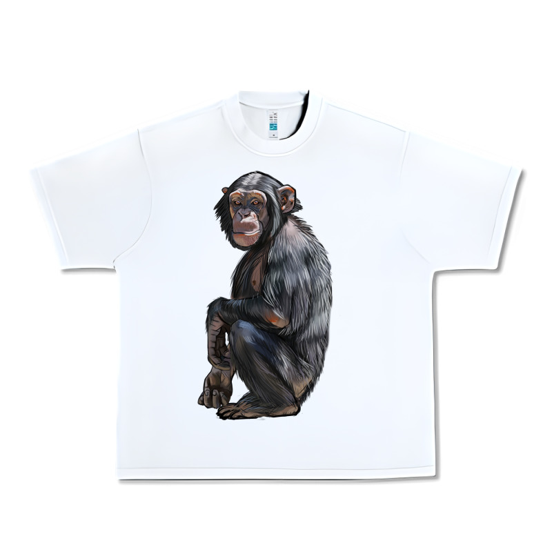 Chimpanzee Illustrations Urban Heavy Tee by LillyAllenDesigns | Teevron