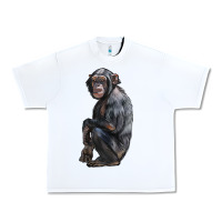 White Chimpanzee Illustrations Urban Heavy Tee - LillyAllenDesigns