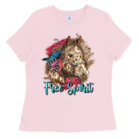 Bubblegum Pink free spirit appaloosa horse Ladies Tee - LillyAllenDesigns