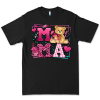 Black Western Valentines Day Mama Mother's Day Premium Tee - LillyAllenDesigns