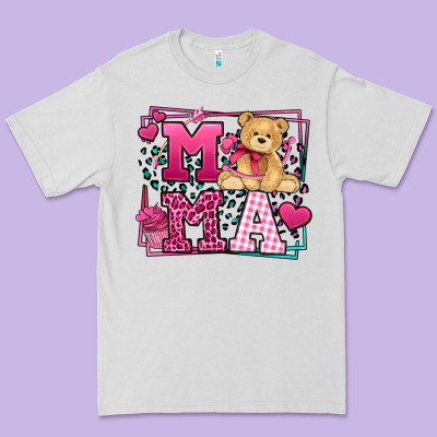 Western Valentines Day Mama Mother's Day Premium Tee Designed By Lillyallendesigns